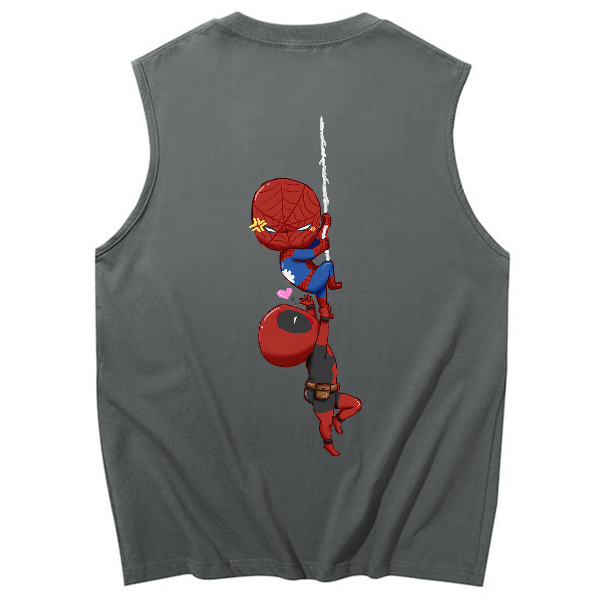 （画像用） Deadpool デッドプール コットン100％タンクトップ（背面プリント）